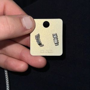 Local boutique little hoop earrings